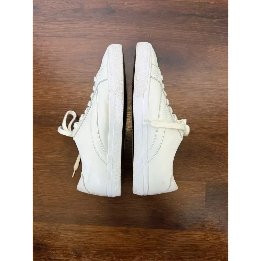 Madewell Sidewalk Low Sneakers White Leather W8 M6.5 Casual Minimalist Preppy